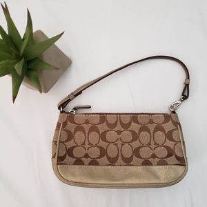 COACH Signature Jacquard Pochette Bag